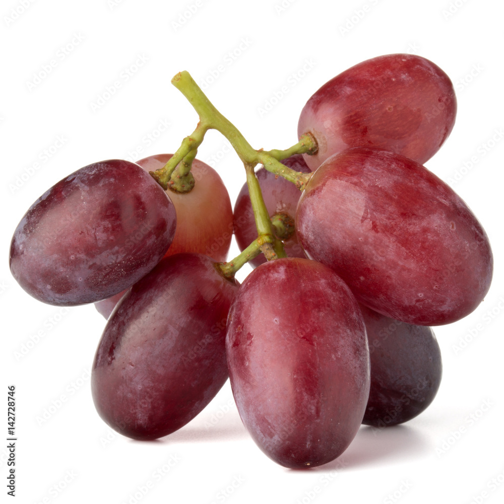 Obraz premium red grape bunch isolated on white background cutout