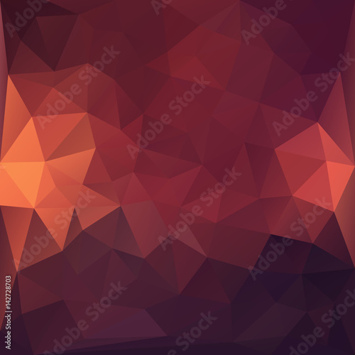 Dark red abstract polygonal background.