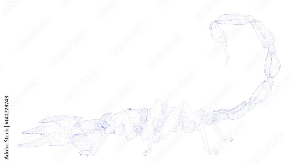 3d rendering of an outlined object 3d rendering of an outlined object