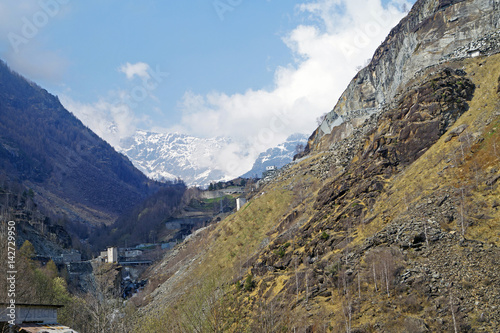 Paesaggio di Montagna Valmalenco Italia