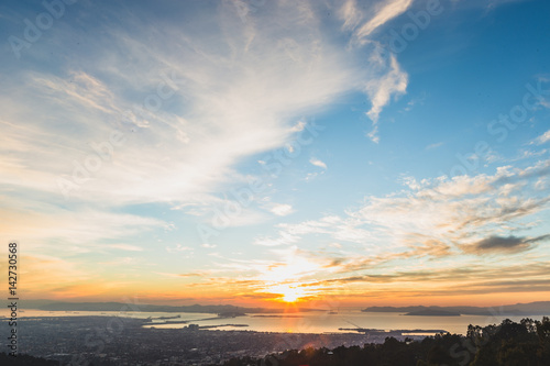 Bay Area Sunset Fototapet