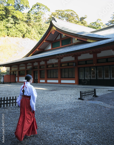 Kirishima Jingu Shrine, Kagoshima.  photo