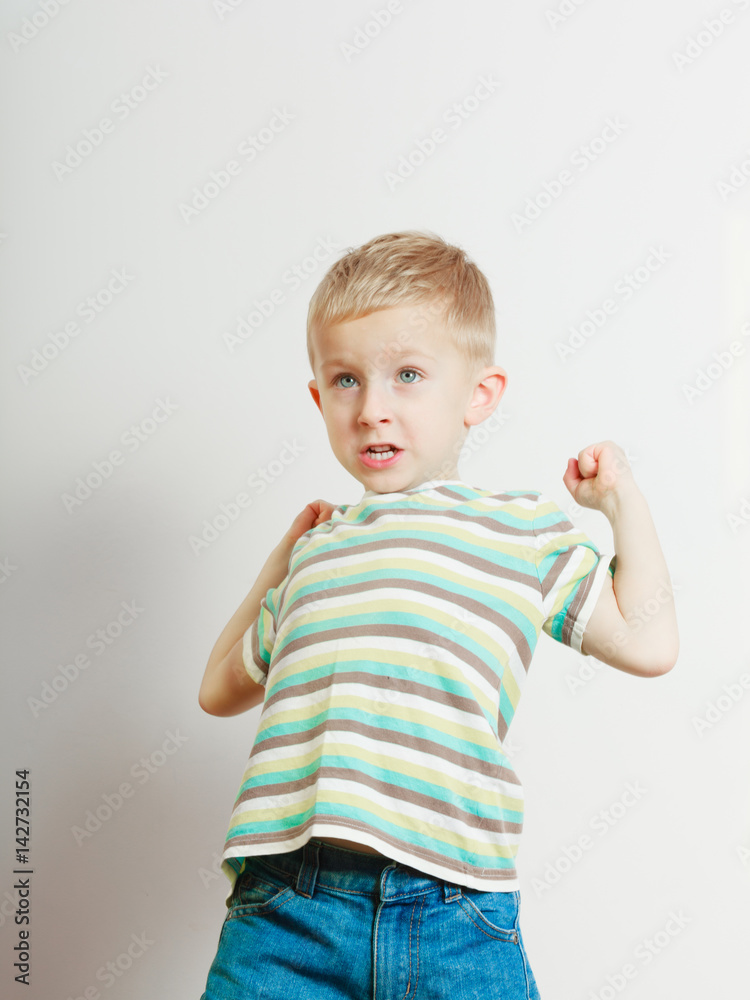 Little boy playing and having fun Little boy playing and having fun