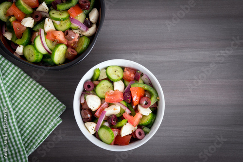healthy cucumber greek salad