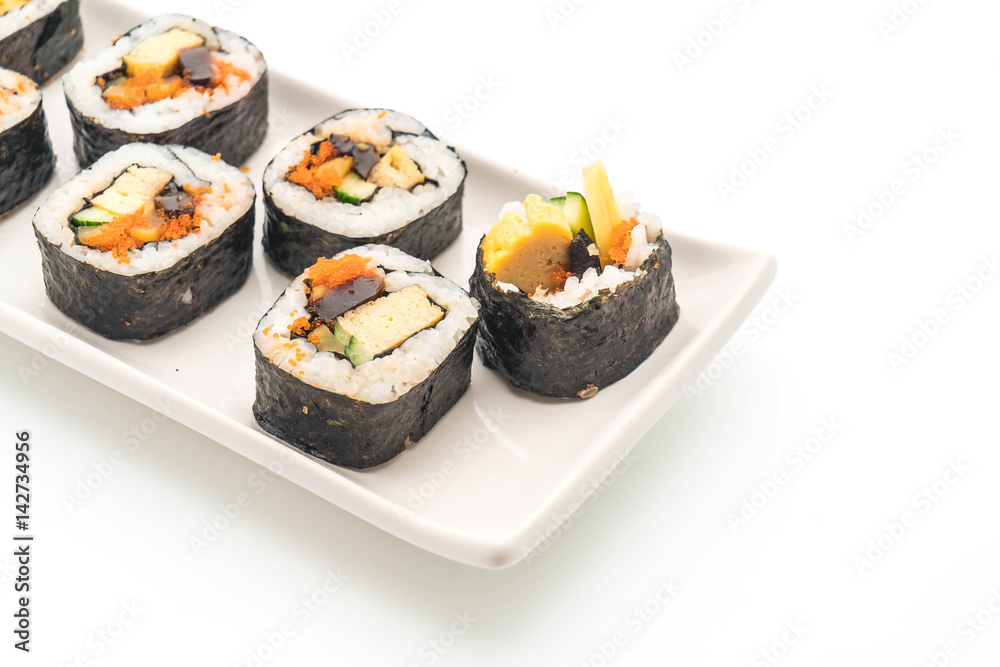 sushi roll - japanese food style sushi roll - japanese food style