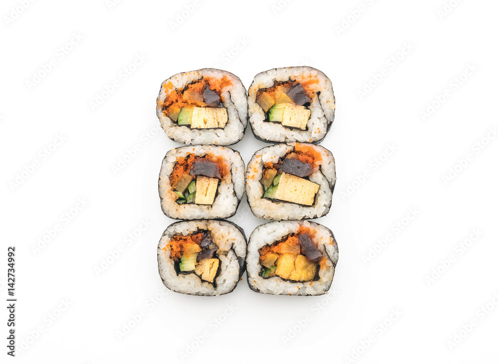 sushi roll - japanese food style sushi roll - japanese food style