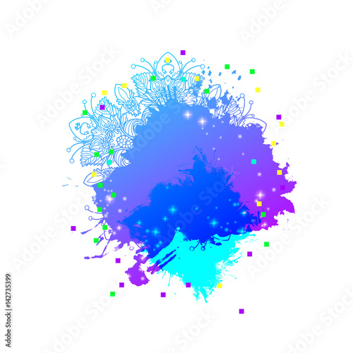 Explosive artistic background