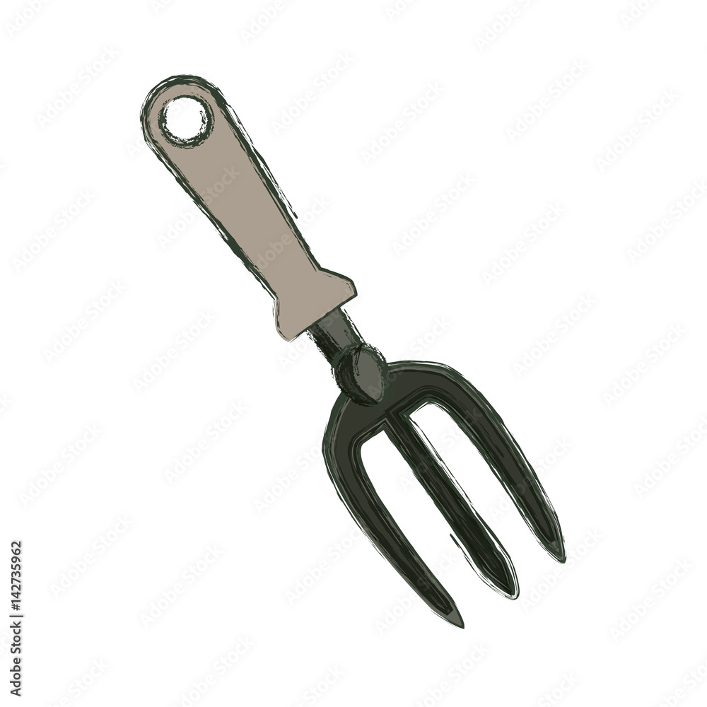 Rake gardening tool icon vector illustration graphic design Rake gardening tool icon vector illustration graphic design