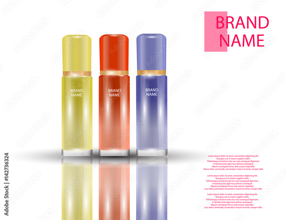 Glamorous face Beauty Care Products Packages on the sparkling effects background. Glamorous face Beauty Care Products Packages on the sparkling effects background.