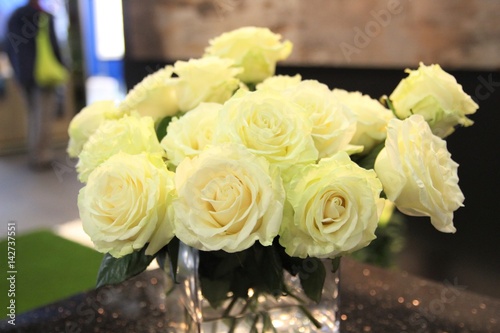 Bunch of beautiful white roses © dainav