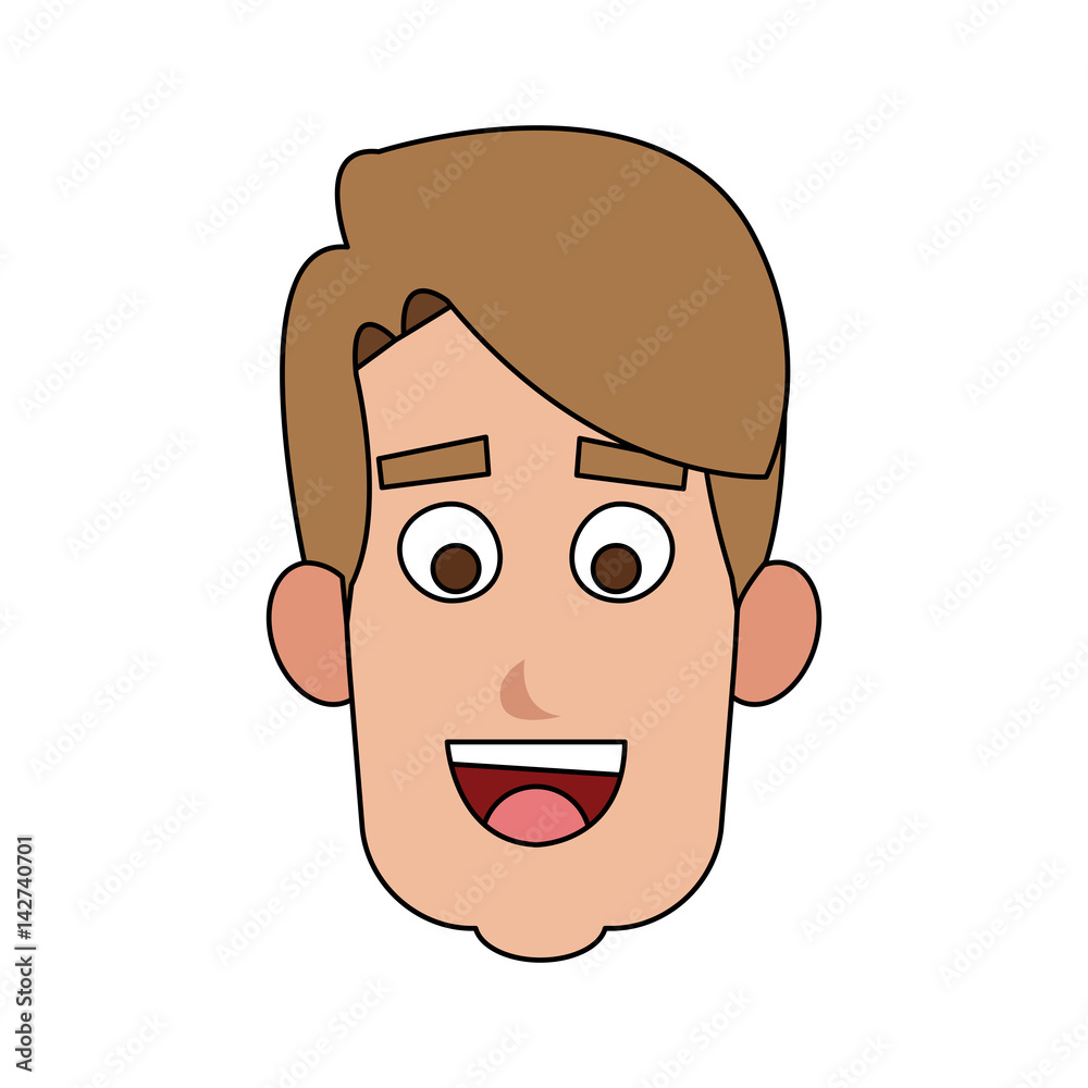 happy handsome blonde man cartoon icon image vector illustration design happy handsome blonde man cartoon icon image vector illustration design