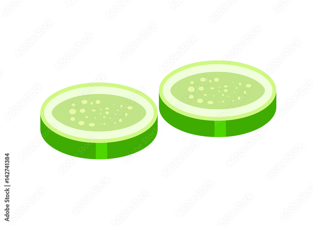 cucumber slice for hamburger vector symbol icon design. cucumber slice for hamburger vector symbol icon design.