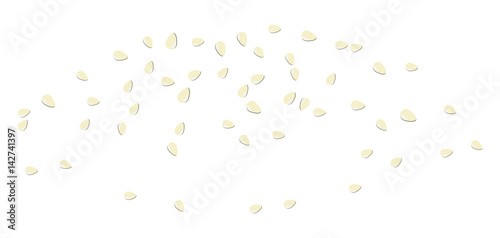 Sesame seed for hamburger roll vector symbol icon design.