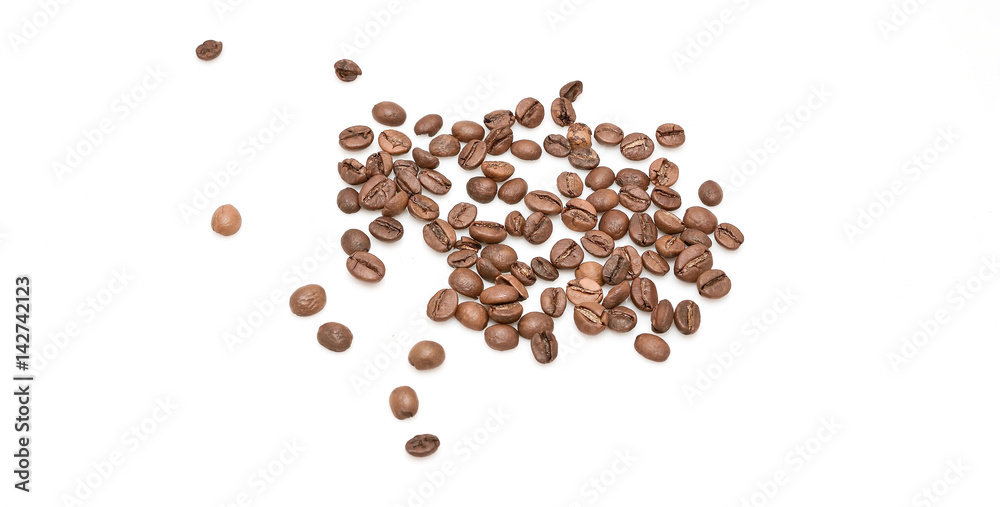 Coffee beans isolated on white background Coffee beans isolated on white background