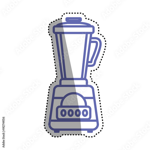 blender machine household appliance vector icon illustration