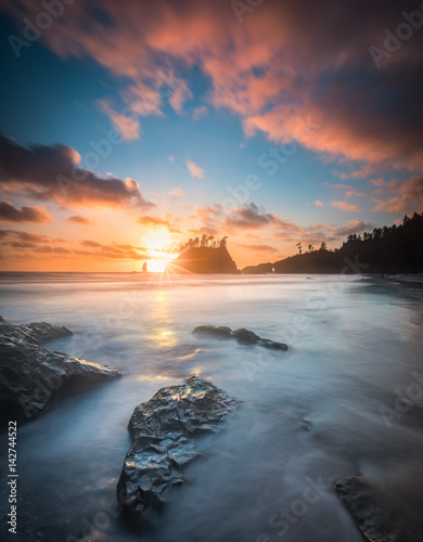 Pacific sunset at Olympic National Park