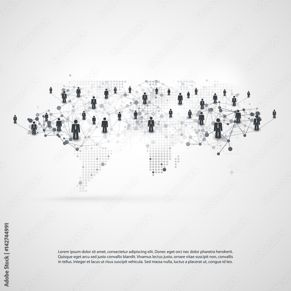 Networks - Business Connections - Social Media Concept Design Networks - Business Connections - Social Media Concept Design