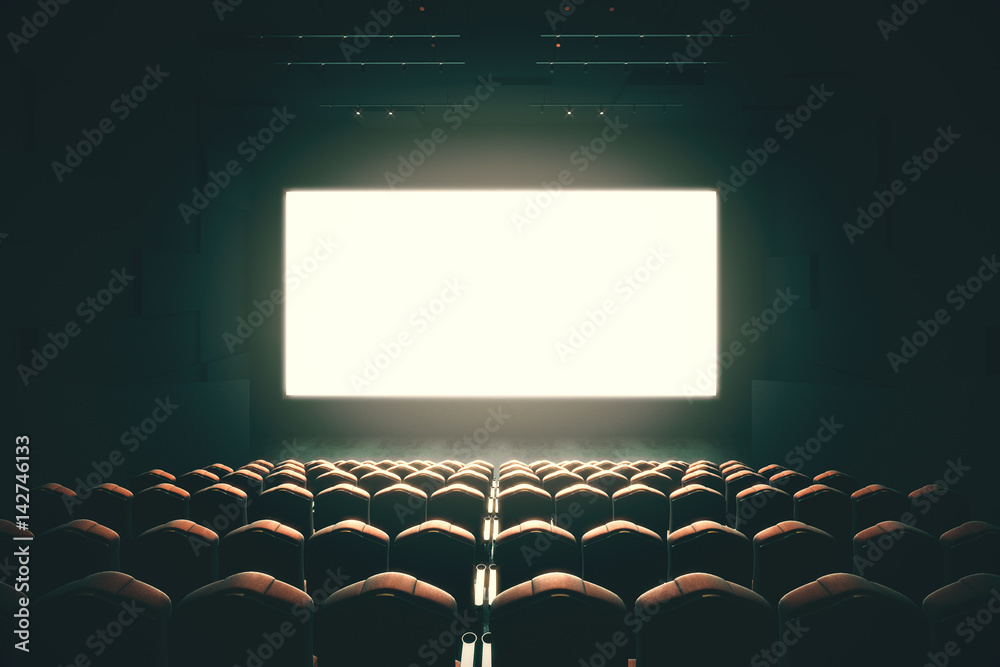 Obraz premium Blank cinema screen toning