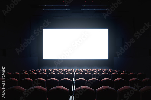 Blank cinema screen photo