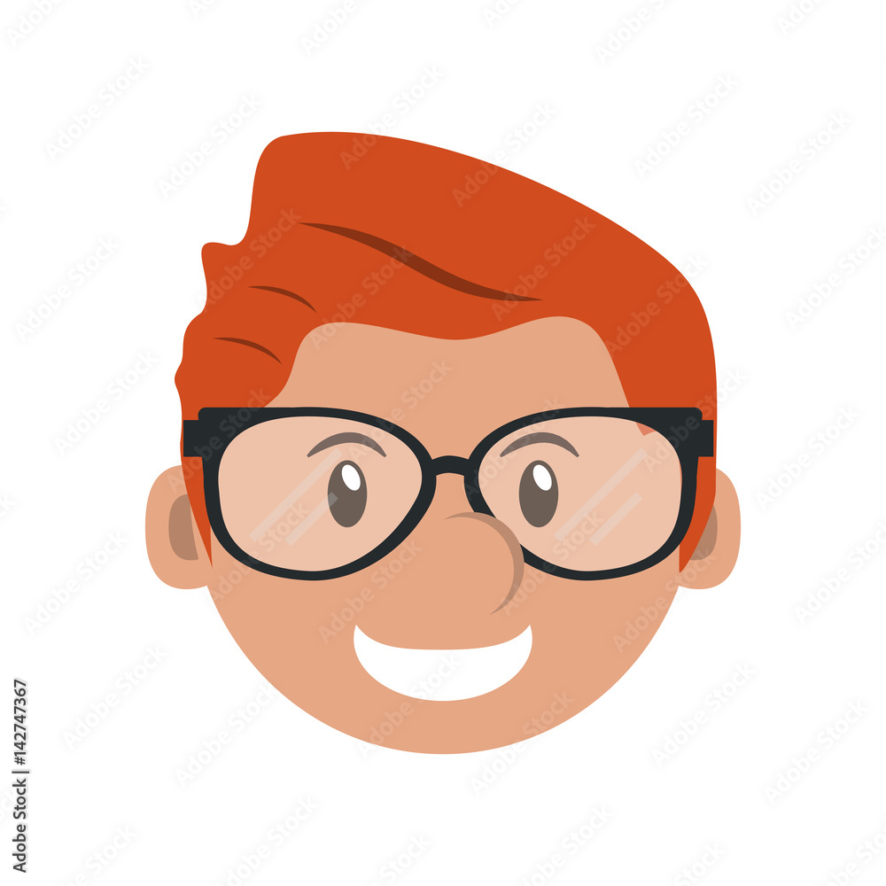 happy man cartoon icon over white background. colorful design. vector illustration happy man cartoon icon over white background. colorful design. vector illustration