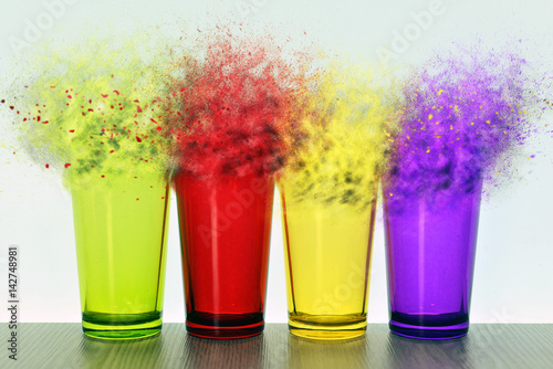 Wallpaper Mural Dispersion multi-colored glasses Torontodigital.ca