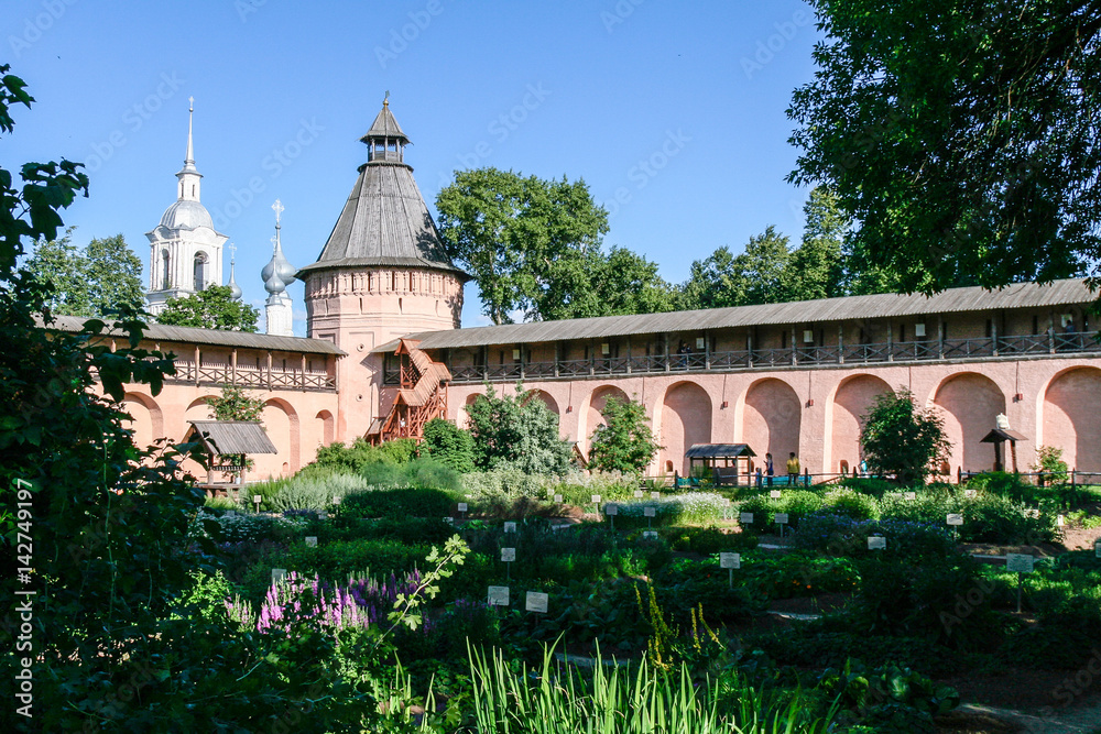 Apothecary garden of the Saviour Monastery of St. Euthymius, Russia, Suzdal