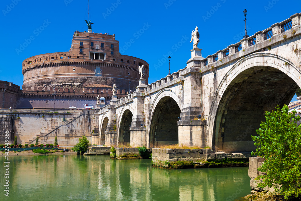 Angel Bridge (Ponte Sant'Angelo), Rome, Italy