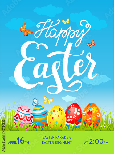 Easter poster template
