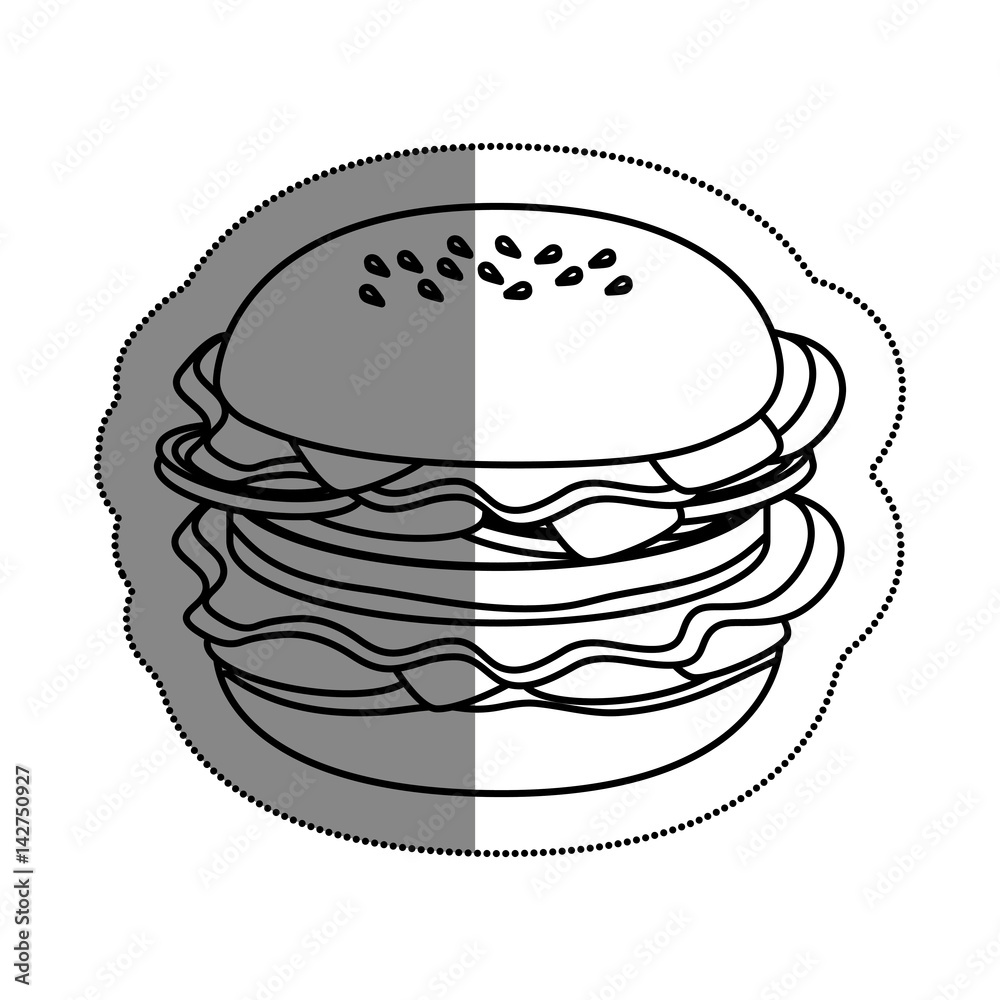 delicious burger fast food vector illustration design delicious burger fast food vector illustration design