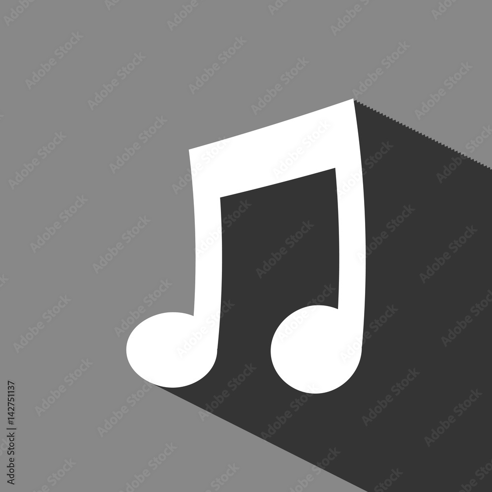 music icon stock vector illustration flat design music icon stock vector illustration flat design