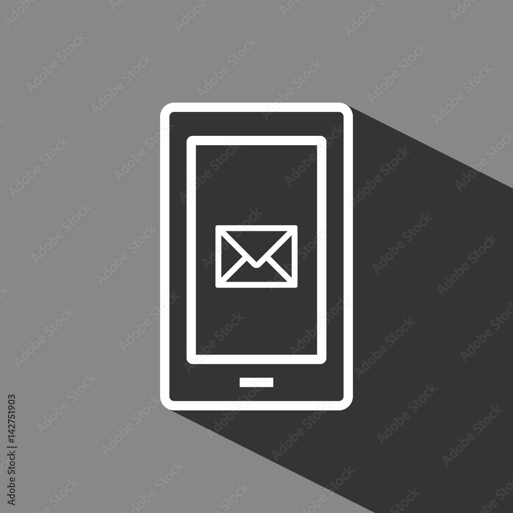 phone sms icon stock vector illustration flat design phone sms icon stock vector illustration flat design