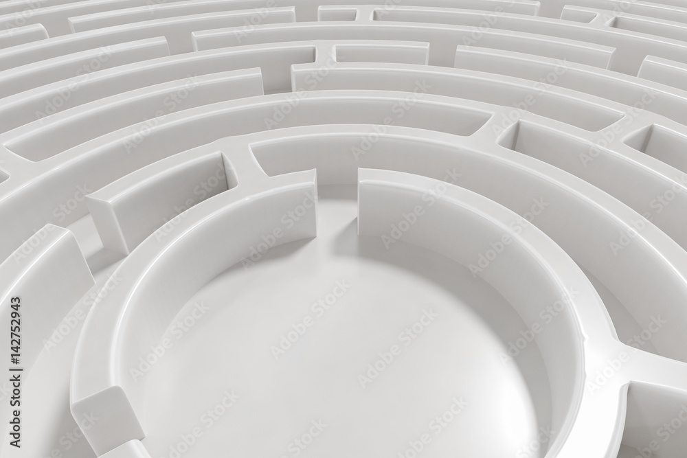 Obraz premium 3D rendered illustration of maze.