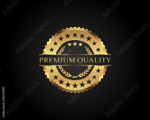 Premium Quality Badge Gold