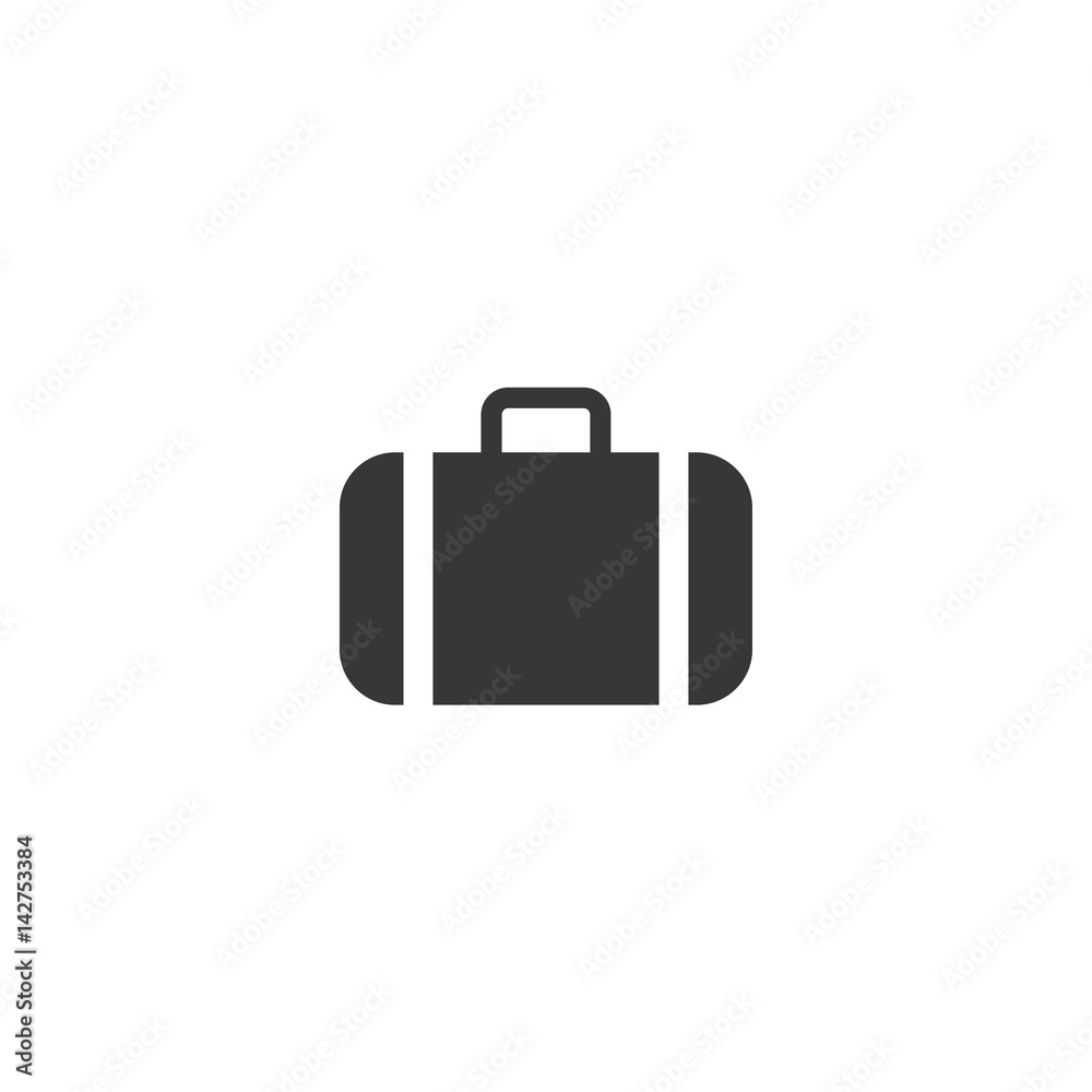 Suitcase Icon on white background Suitcase Icon on white background