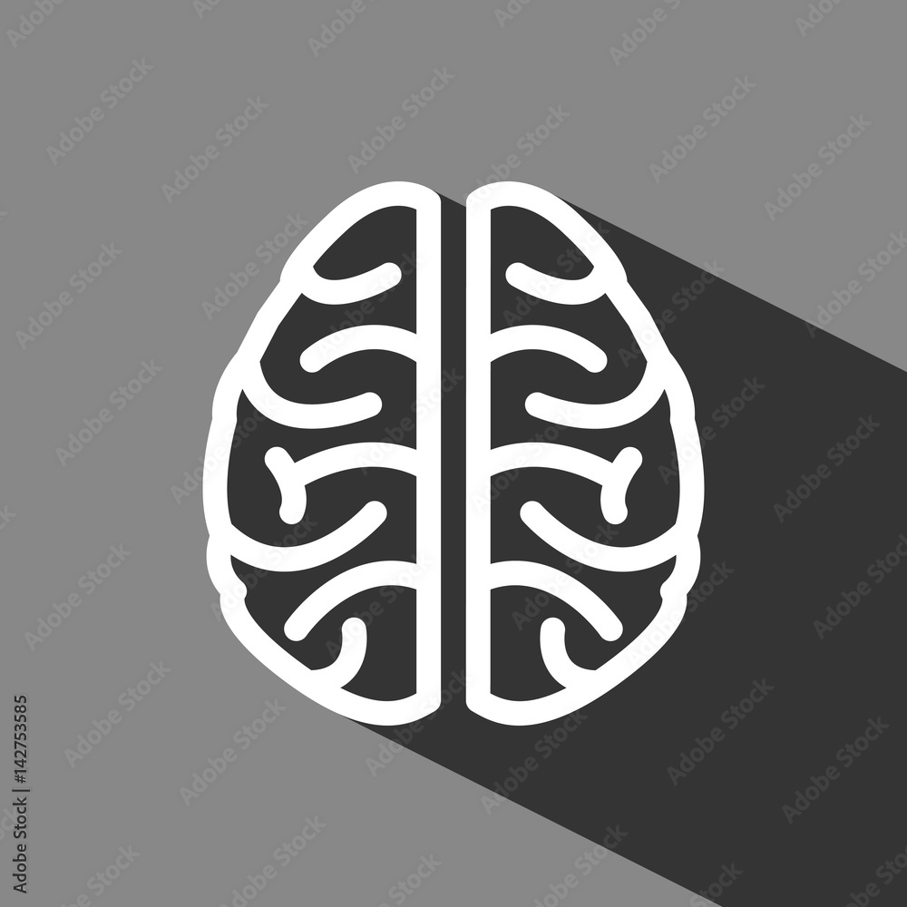 brain icon stock vector illustration flat design brain icon stock vector illustration flat design