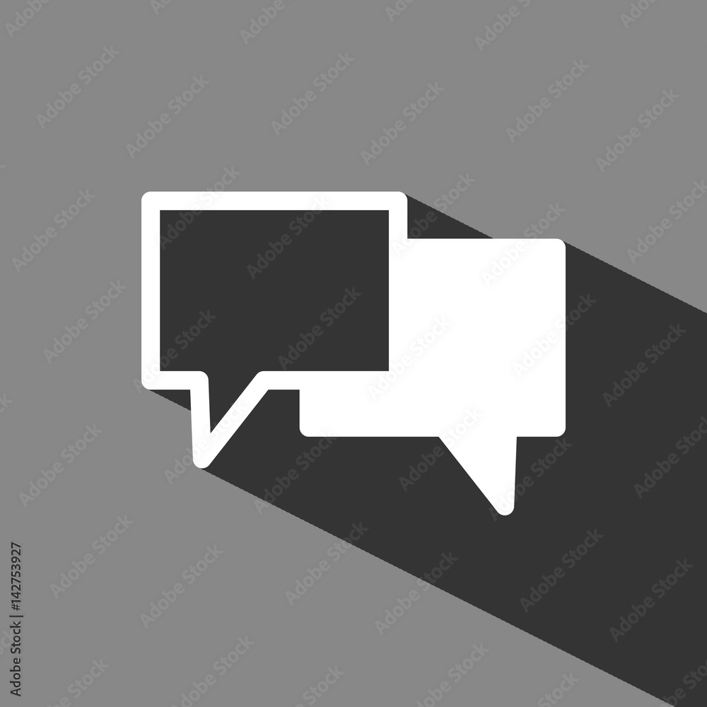 Speech Bubbles Icon. Chat pictogram icon stock vector illustration Speech Bubbles Icon. Chat pictogram icon stock vector illustration