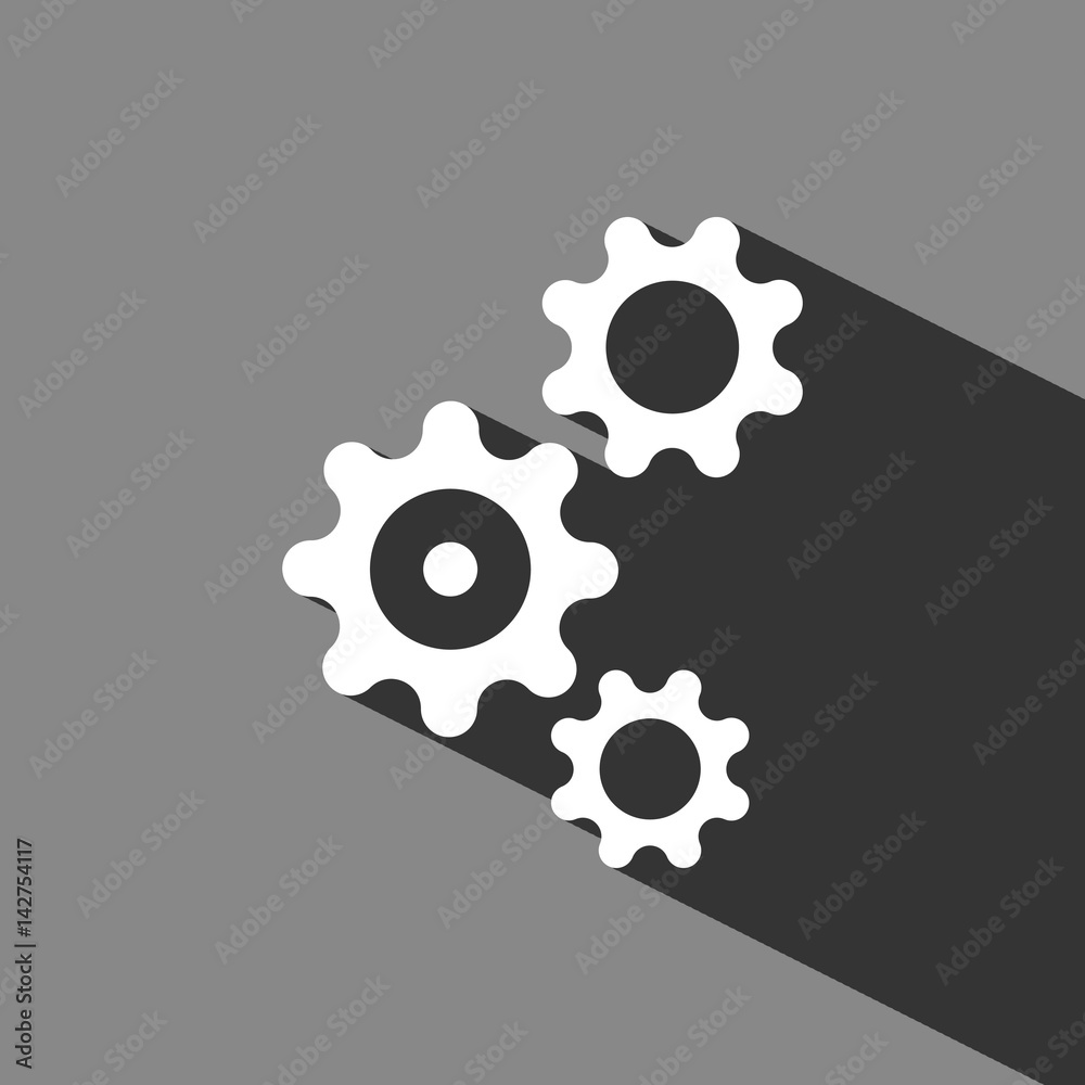 gear icon stock vector illustration flat design gear icon stock vector illustration flat design