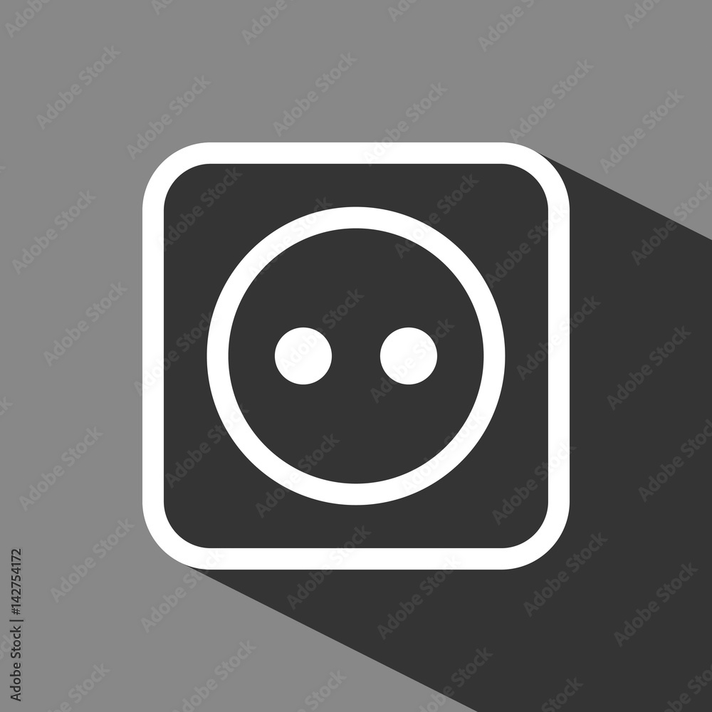 Euro socket icon stock vector illustration flat design Euro socket icon stock vector illustration flat design