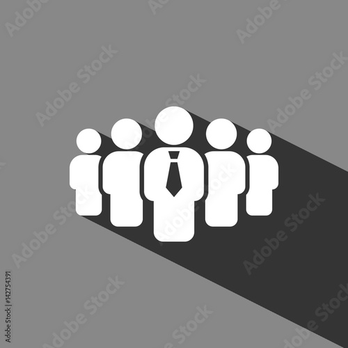 people with the leader icon stock vector illustration flat design