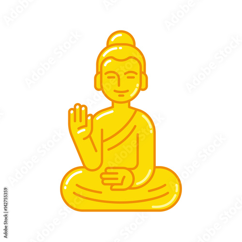 Buddha statue icon