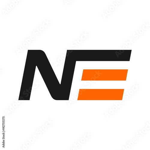 n and e logo vector.