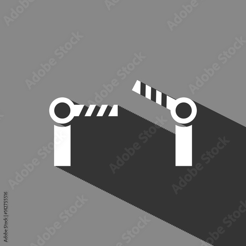 barrier icon stock vector illustration flat design