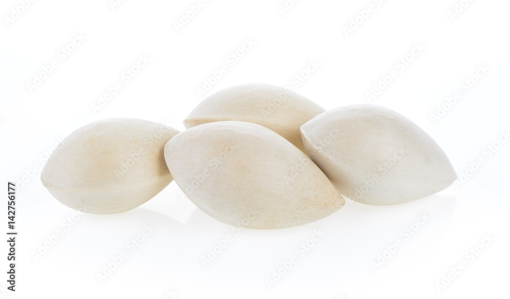 Ginkgo seeds on white background Ginkgo seeds on white background