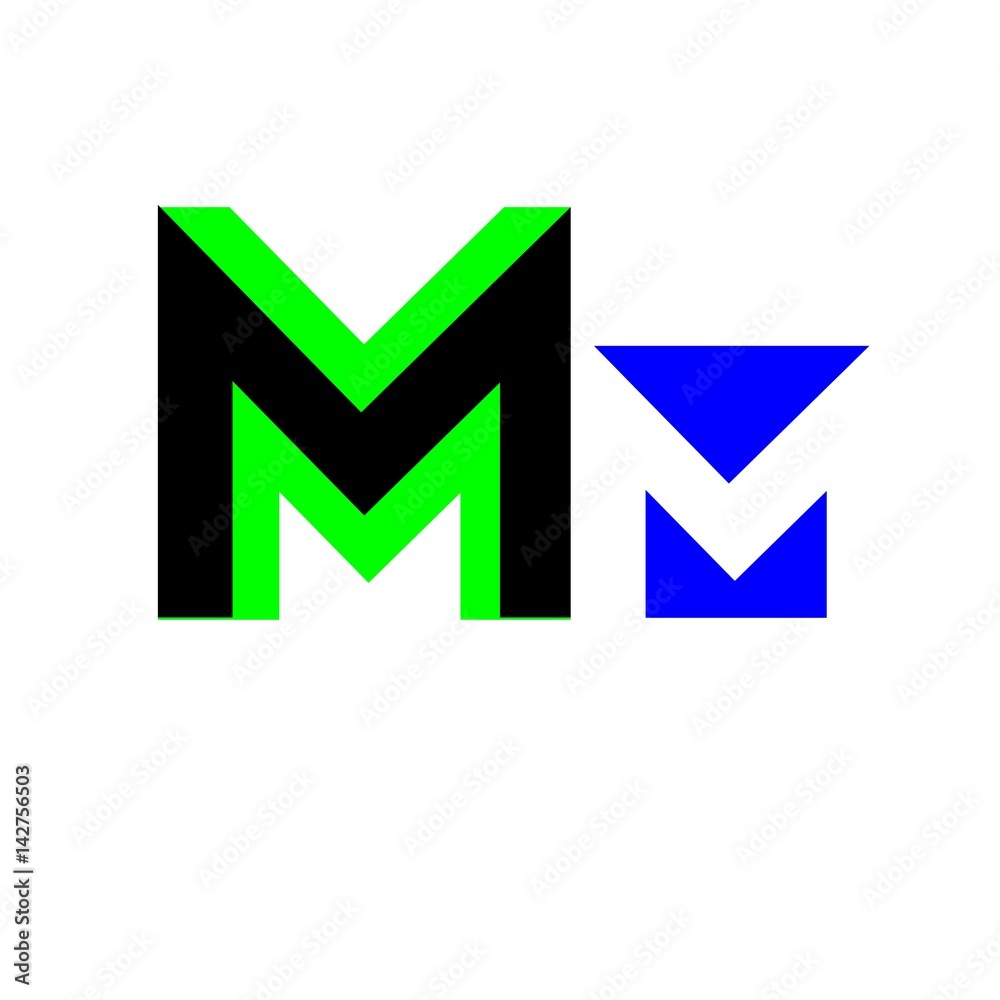 letter MM logo vector letter MM logo vector