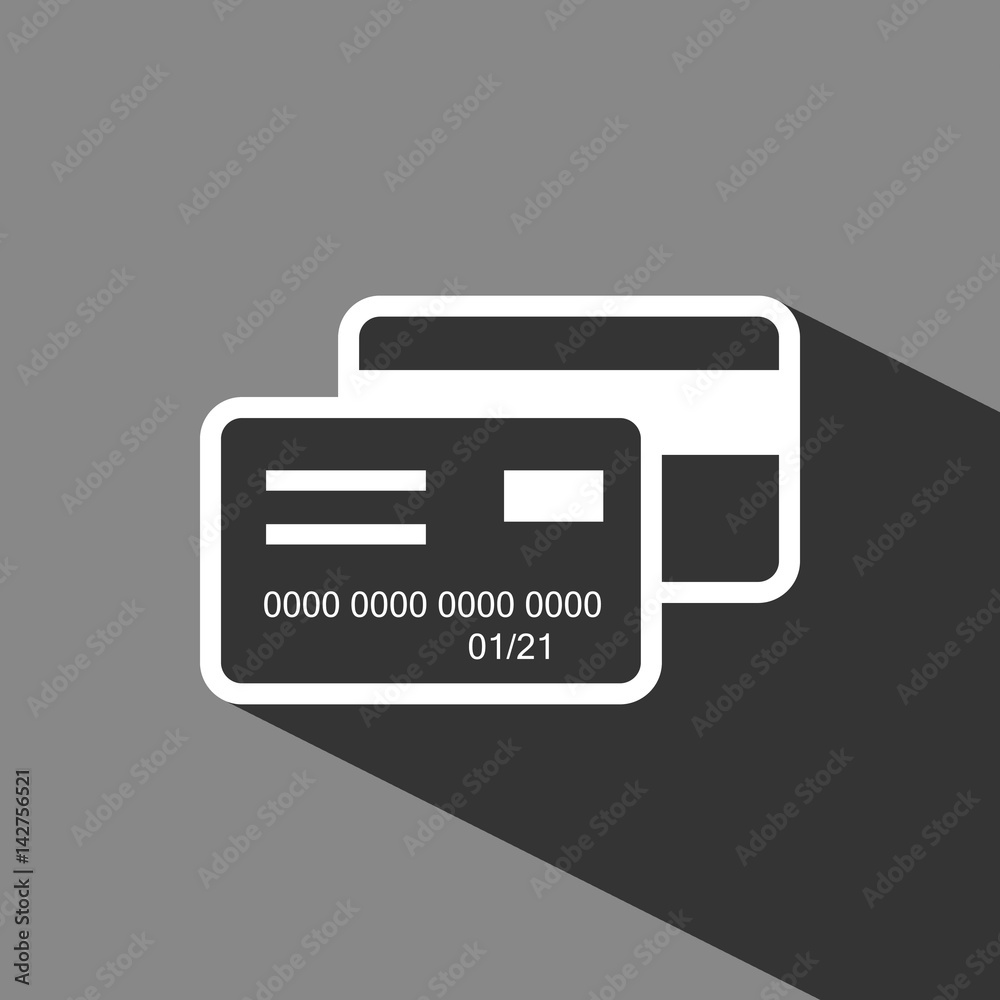 card credit icon stock vector illustration flat design card credit icon stock vector illustration flat design