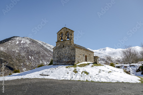  Roman Church of Hermitage of San Quirce de Durro (Catalonia - Spain) photo