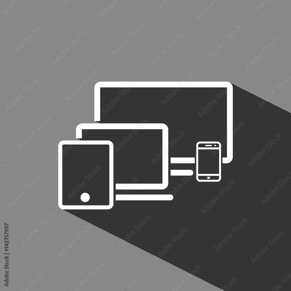 computer laptop tablet phone icon stock vector illustration flat design computer laptop tablet phone icon stock vector illustration flat design