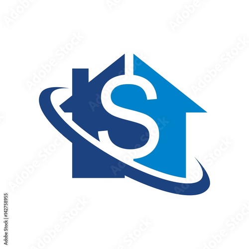 home logo vector. dollar logo.