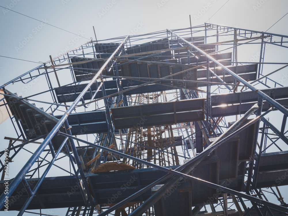 high steel scaffolding