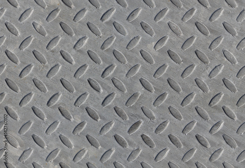 metal diamond pattern non-skid gray wrap around texture seamless